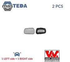 1805831 REAR VIEW MIRROR GLASS PAIR LHD ONLY VAN WEZEL 2PCS NEW OE REPLACEMENT