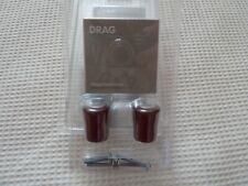 6 x Ikea Drag Handles Drawer Pulls Door Knobs Red With Silver Trim Brand New