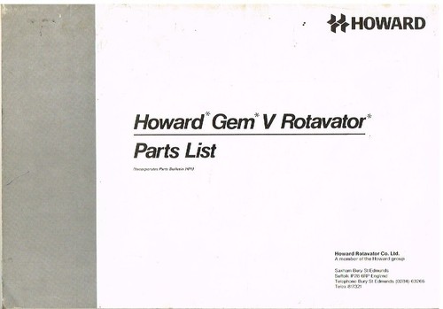 Howard gem petrol rotavator - howard,
