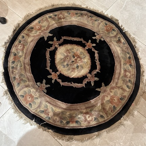 Chinese superwashed floral rug - superwashed,