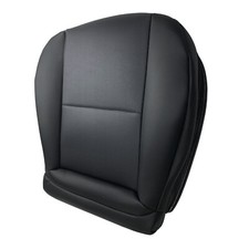 Fits 2007-2015 Mercedes-Benz C-Class Driver Bottom Seat Cover W204 Leather BLACK