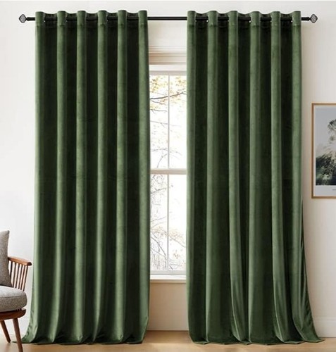 Velvet curtains 90x90 drop - curtains,