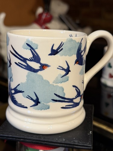 Emma bridgewater blue swallows - blue,