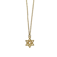 Small Star of David Necklace Gold Jewish Chain Israel Israeli Judaism Magen God