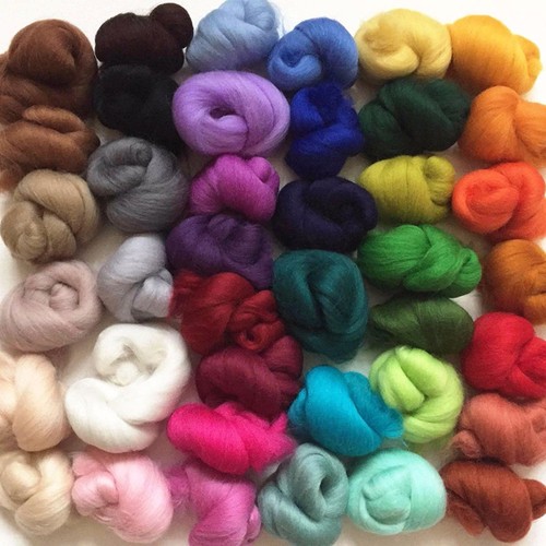 Colors fibre wool - fibre, felting