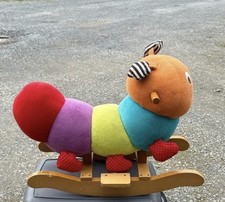 Mamas & Papas Charlie Caterpillar Rocking Horse Used Ear Needs Repaired