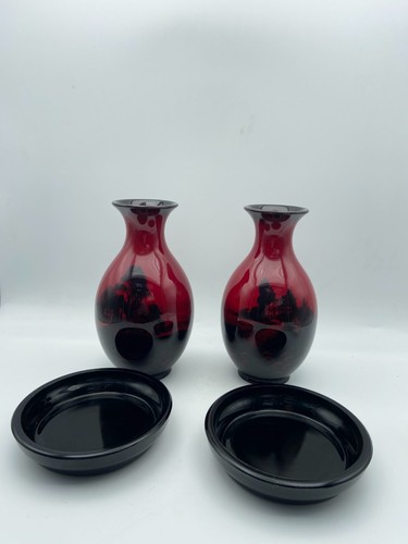 Pair royal doulton - a, flambe