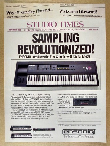 1991 ensoniq eps plus - 1991,