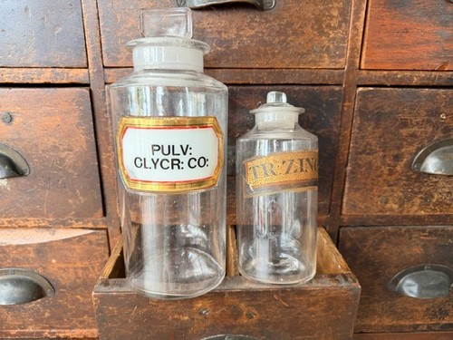 Pair antique apothecary - pair, of