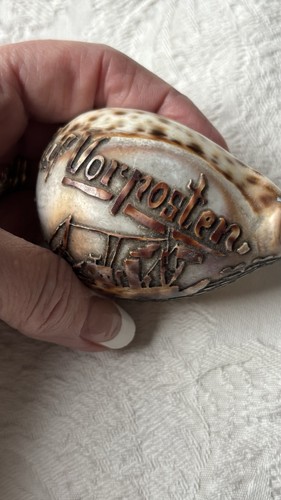 Ww1 trench art tiger - art, cowrie