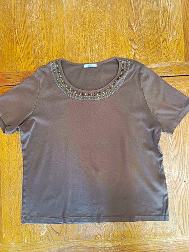 Marks spencer brown beaded - &,