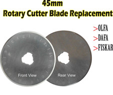  45 mm ROTARY CUTTER SPARE BLADES,  FITS ALL OLFA, DAFA,FISKARS. 