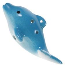Small Ceramic Ocarina Dolphin