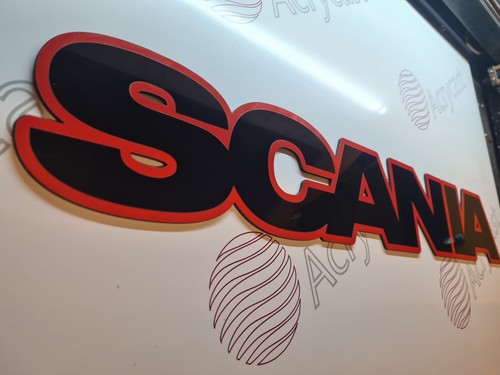 Scania outlined grill badge - outlined,