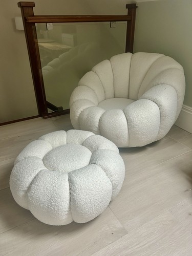 Stunning white chair teddy - white,
