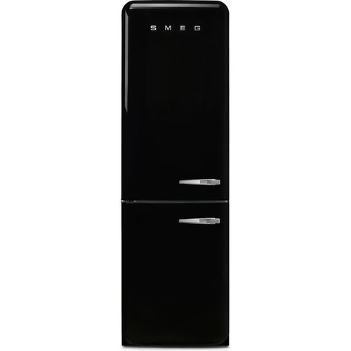Smeg fridge freezer - smeg, black