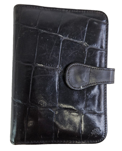 Mulberry black leather ring - mulberry,