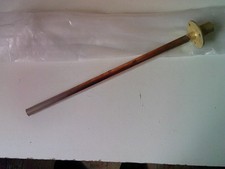 Outside Garden Tap Wall Plate Flange with 15mm x 360mm Through Wall Copper Pipe