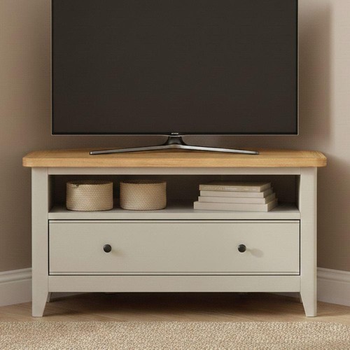 Grey painted corner - corner, tv