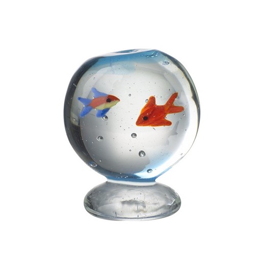 Glass fish bowl nautical - glass,