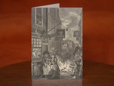 Night by William Hogarth (1738) - A5 Art Print Greeting Card