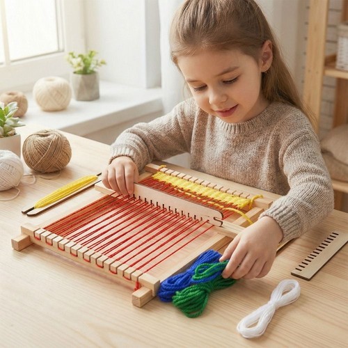 Wooden weaving loom starter - weaving,