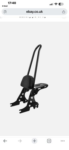 Sissy bar detachable - bar, +