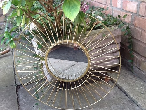 Mirror gold frame shadowbox - mirror,