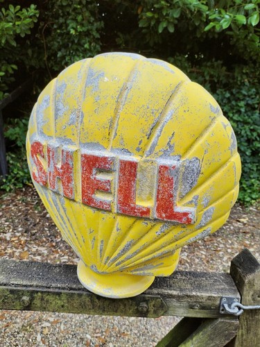 Shell petrol pump globe - shell,