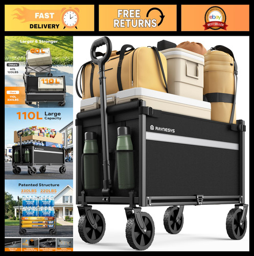 Heavy duty foldable wagon cart - heavy,