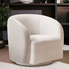 Nordic Teddy Velvet Round Swivel Tub Armchair Single Sofa Cuddle Chair Cafe Seat