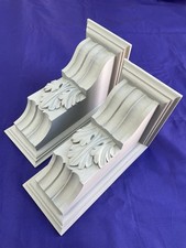 Pair of large reclaimed carved