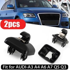 2X BLACK SUN VISOR CLIP HOLDER