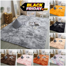 Fluffy Rugs Anti Slip Shaggy Rug Large Living Room Bedroom Carpet Super Soft Mat