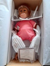 The Ashton Drakes "Annabelle's Hugs" Monkey Doll BRAND NEW IN BOX