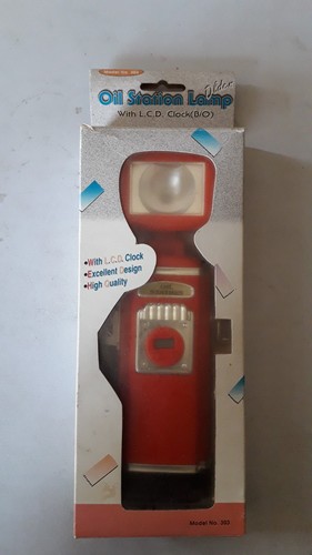 Oil station lamp with - lamp, lcd