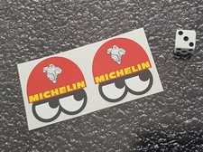 Michelin Man Eyes Under Helmet Vintage x2 Stickers Bibendum BSB 7 year vinyl 