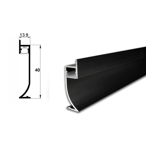Skirting board led channel - board,