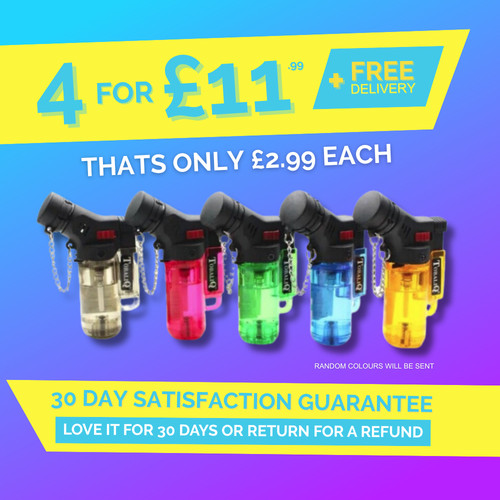 Pack windproof jet - 4, lighters