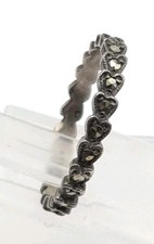 Silver Marcasite Ring Band