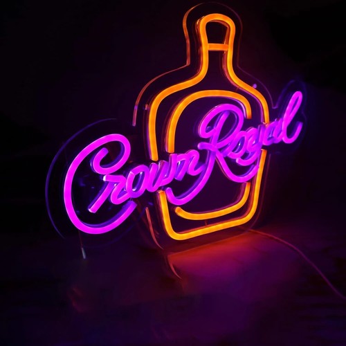 Crown neon sign for bar - crown, wall
