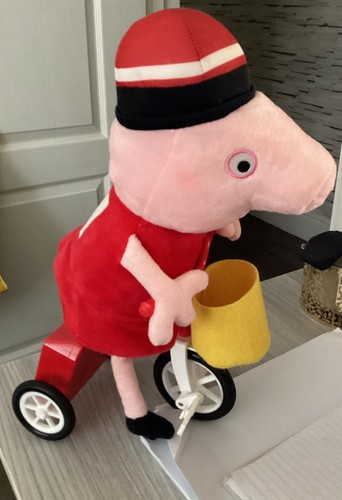 Peppa pig riding bicycle - pig,