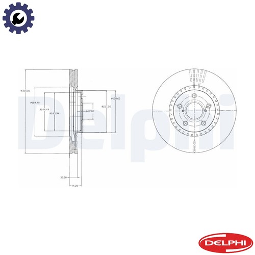 Brake disc bg9074 for - brake,