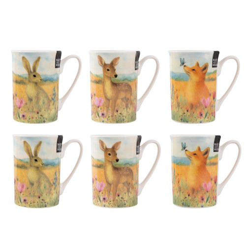 Set wildflower mugs - 6,