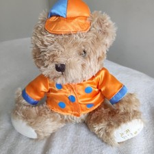 Royal Ascot Horse Racing Teddy Bear Jockey In Silks Soft Toy -no tag