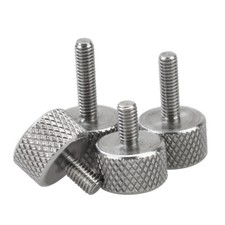 Knurled-Head Thumb Screws M3 M4 Metric Stainless Steel Knob Machine Bolts