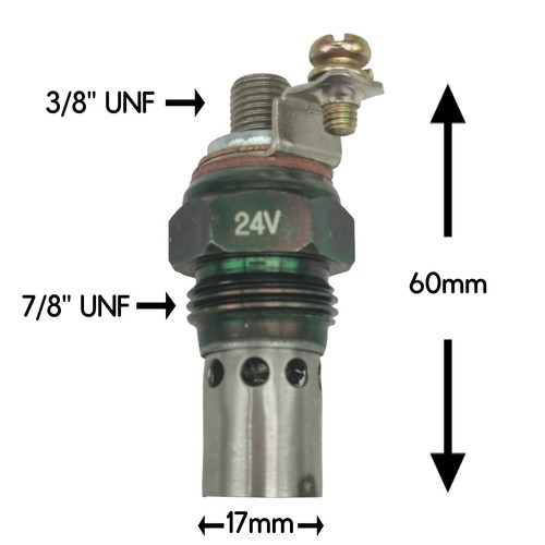 24v flame heater - flame, plug