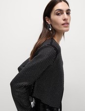 Marks & Spencer Womens Black Cotton Crew Long sleeved Cardigan - M&S