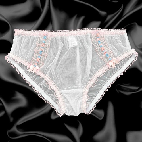 White sheer sissy - soft, nylon