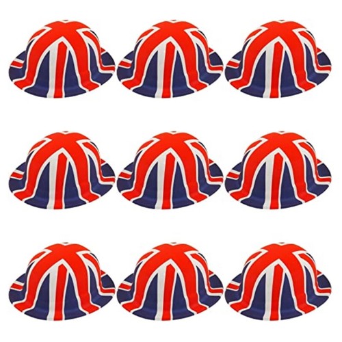 Union jack flag bowler hat - union,